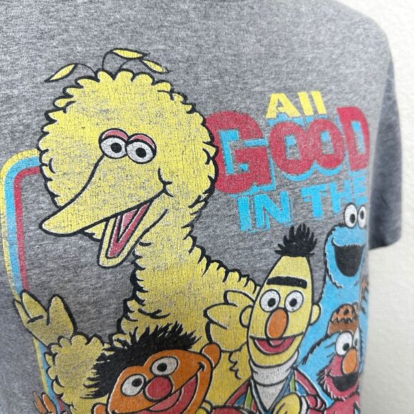 Mad Engine Sesame Street Gray T-Shirt - Women M - Picture 2 of 5